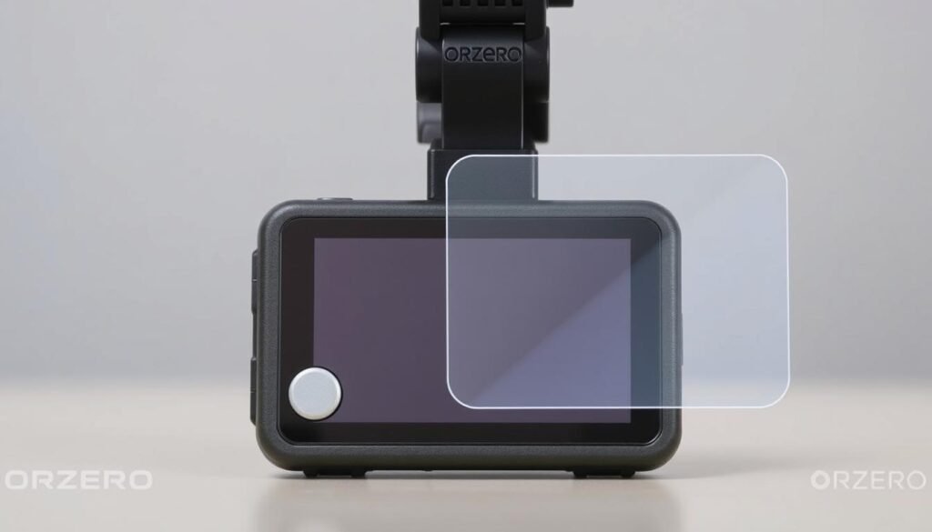 Generate an image of Orzero Tempered Glass Screen Protector for DJI Osmo Action