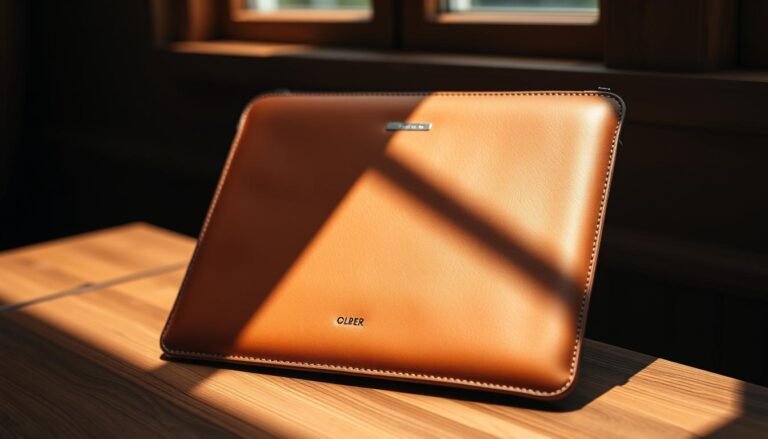 leather laptop sleeve